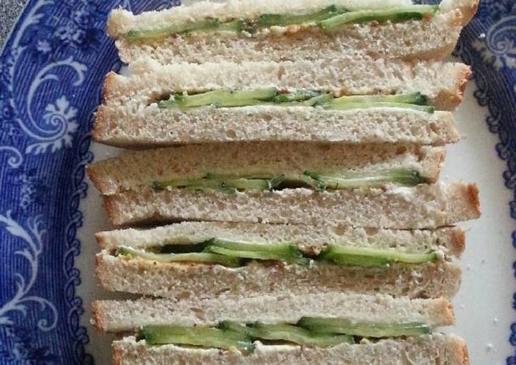 Recipe of Cucumber Sandwiches in 13 Minutes for Young Wife