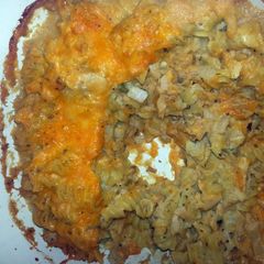 Tuna casserole A picture of Tuna casserole.