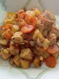 Guiso vegano de tempeh