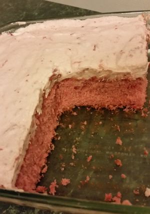 A picture of Simply The Best Strawberry Cake Ever.