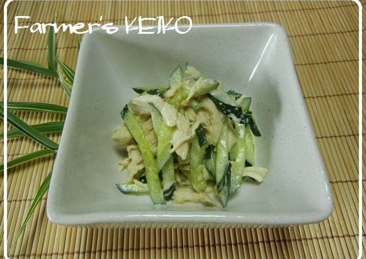 Simple Way to Prepare Quick Chicken Tenders and Cucumber with Mayonnaise