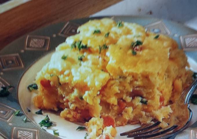 Cornbread ham bake