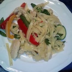 A picture of Glens ginger chicken stirfry.