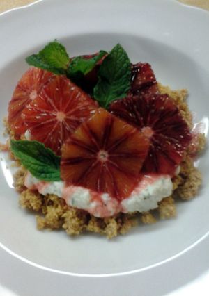 A picture of Minted Blood Orange Dessert.