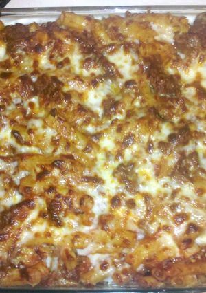 A picture of Easy Sausage Mac & Cheese Casserole.