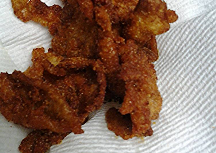 Recipe of Favorite Spicy fried chicken skins