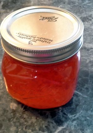 A picture of Hot Red Pepper Jelly.