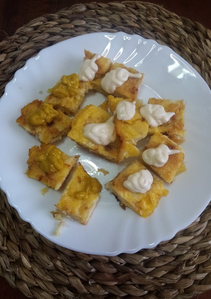 Una foto de Pincho de tortilla con pescado de aprovechamiento