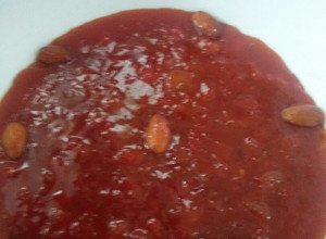A picture of Water melon halwa.