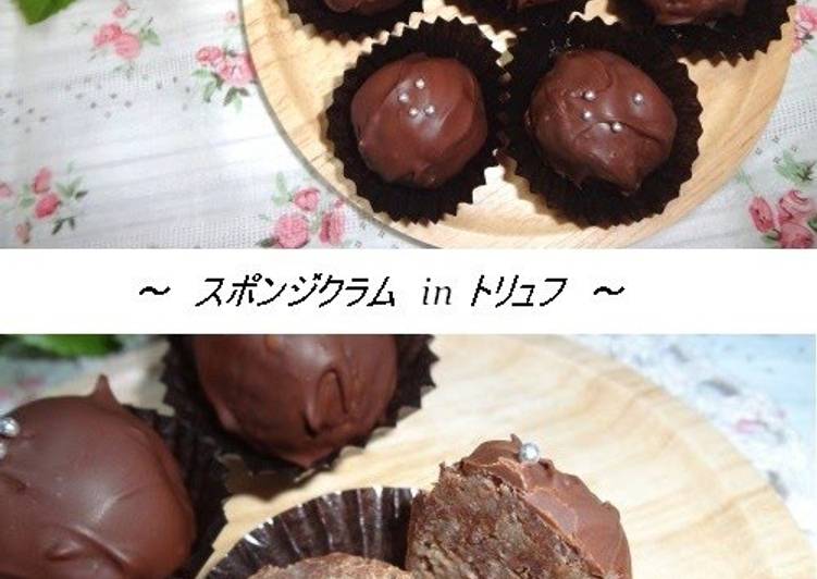 Steps to Make Quick Truffles With a Unique Texture - Made With Leftover Sponge Cake