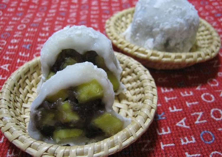 Rustic &amp; Chunky Sweet Potato Daifuku