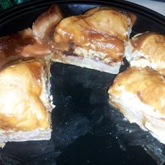 Buttermilk Biscuit Gravy Egg Bacon Bake A picture of Buttermilk Biscuit Gravy Egg Bacon Bake.