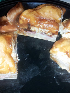 A picture of Buttermilk Biscuit Gravy Egg Bacon Bake.