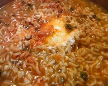 Update, Serving Recipe Shin Ramen with Poached Egg Savory Delicious