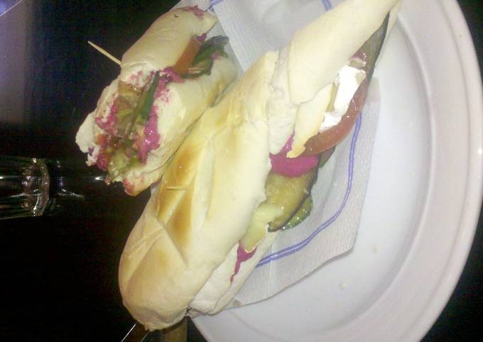 Recipe of Fancy Vegetarian Brie Sandwich for Lunch Food
