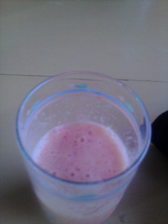 A picture of Yummy morning smoothie.