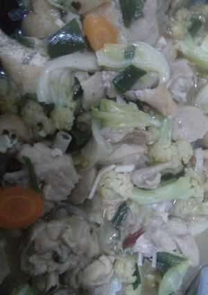 Foto resep Capjay sayap + bakso