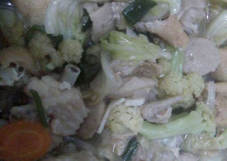 Capjay sayap + bakso