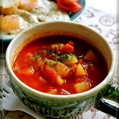A picture of Easy♡Tomato Soup (Minestrone).