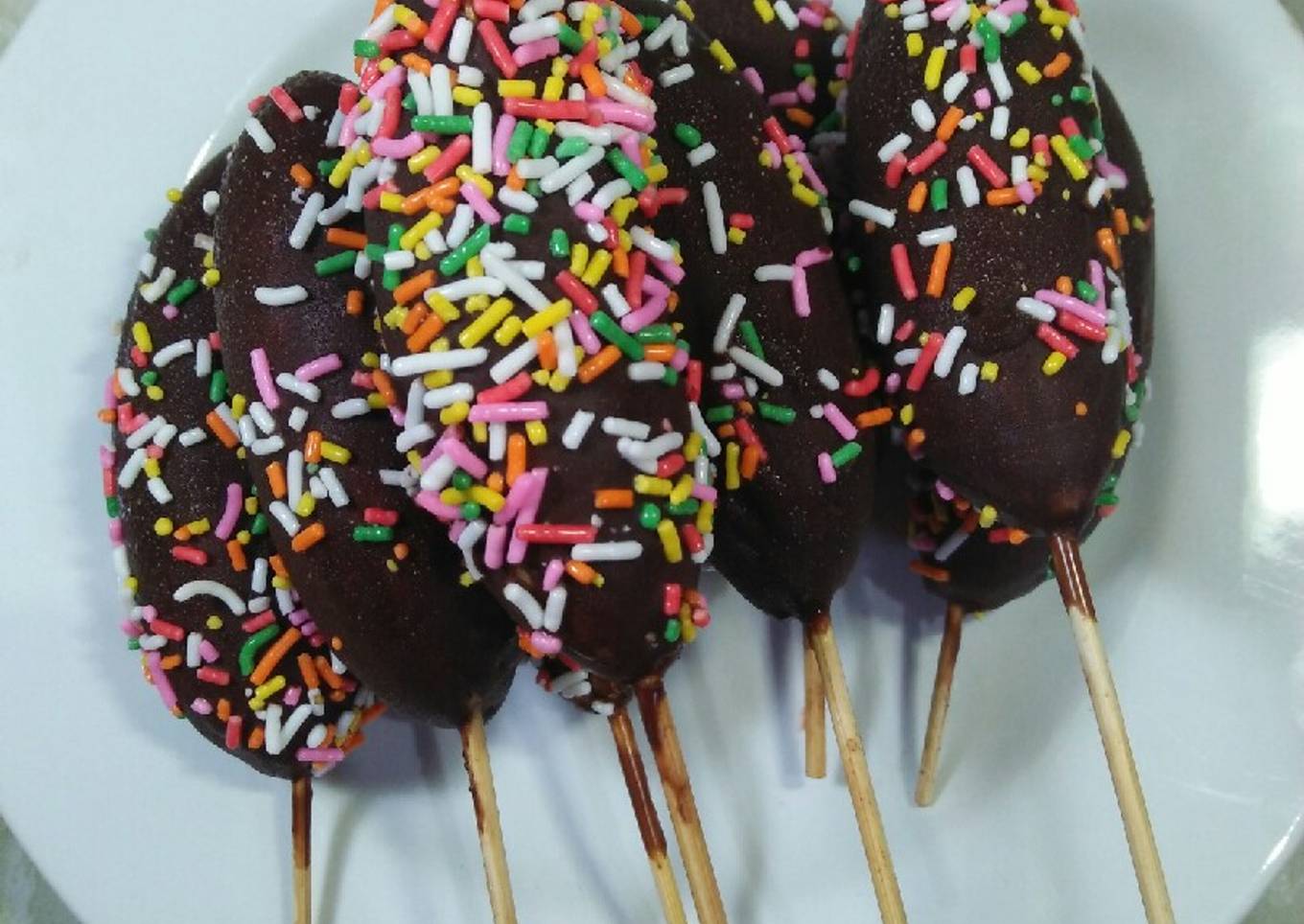 Es pisang coklat