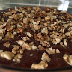 A picture of chocolate mousse.