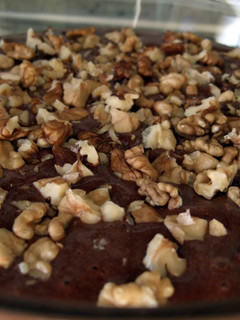 A picture of chocolate mousse.