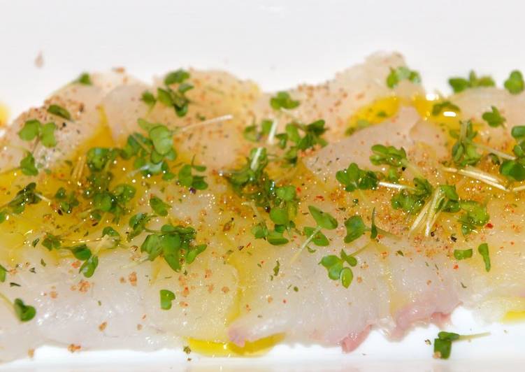 How to Make Favorite Flounder Carpaccio That’s Better Than a Restaurant