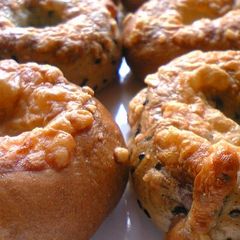 Sesame Cheese Bagels A picture of Sesame Cheese Bagels.
