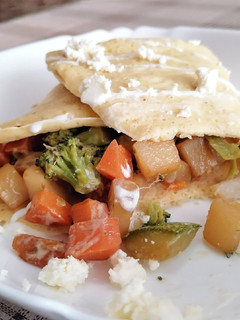 Una foto de Crepa salada de vegetales 🥦🥕🥔