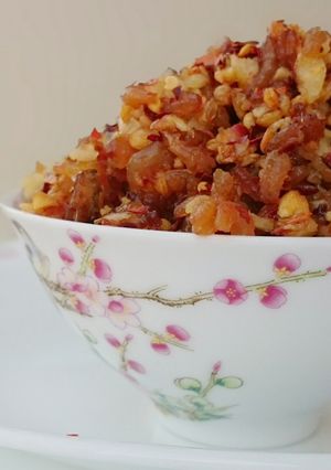A picture of Dried Shrimp With Garlic And Chili Flake.
