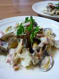 Simple Cod and Manila Clams Steamed in Wine