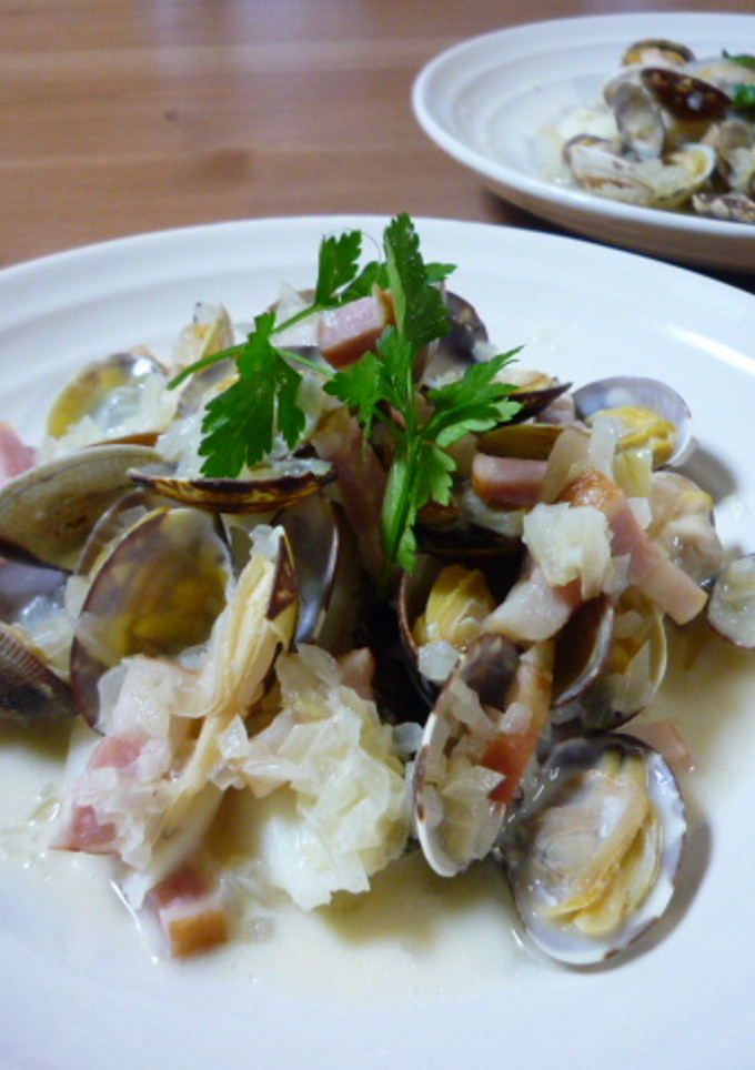 A picture of Simple Cod and Manila Clams Steamed in Wine.