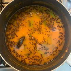 A picture of Hyderabad’s Famous Khatti dal (Sour Dal).