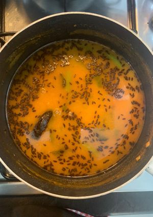 A picture of Hyderabad’s Famous Khatti dal (Sour Dal).