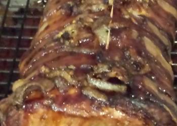 Best Recipe Teriyaki Bacon wrapped pork loin Savory Delicious