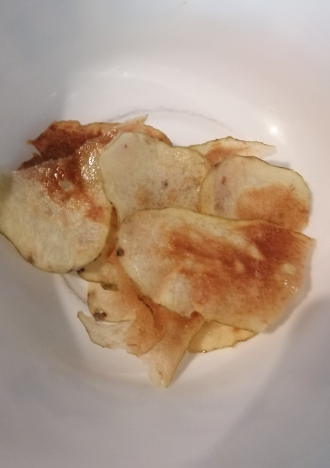 Una foto de Papas tipo chips facilísimas y rápidas
