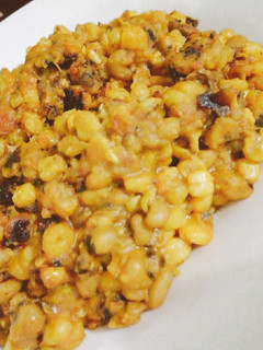 A picture of Porrage beans and maize.