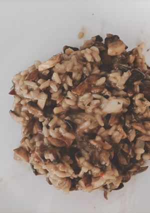 Une photo de Risotto aux champignons