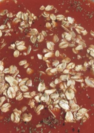Paradicsomleves zabpehellyel (Gluténmentesen is!) recept fotója