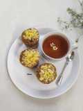 Coffee muffin with crumble