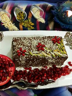 عکسی از دستور کیک بیسکوییتی