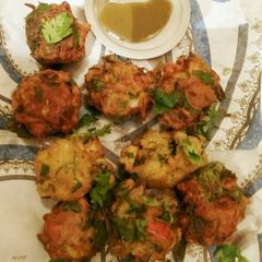 A picture of Zucchini & Peppers Fritters.