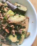 Cà Tím Xào Bò Bằm & Lá Tía Tô