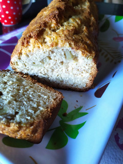 Una foto de Budín o tarta de manzanas