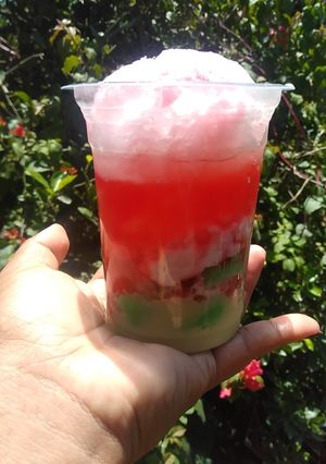 Foto resep Es pisang ijo