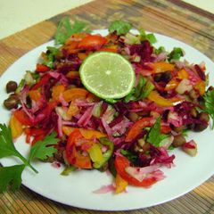 A picture of Black Chana & Veggie Salad.