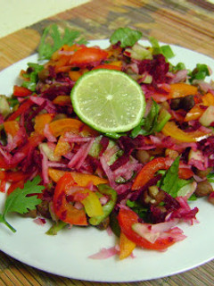 A picture of Black Chana & Veggie Salad.