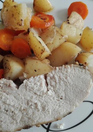 Una foto de Papas y zanahorias Guarnición para carnes