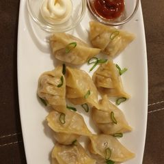 A picture of Gyoza (Japanese Potsticker).