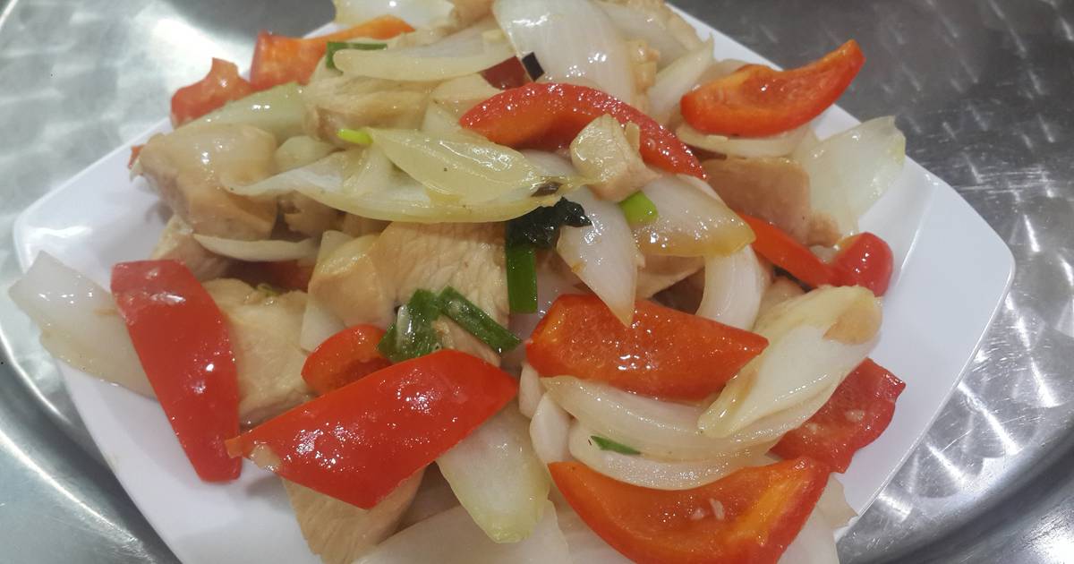 cách xào ớt chuông